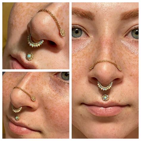 nasallang piercing|older women with nose piercing.